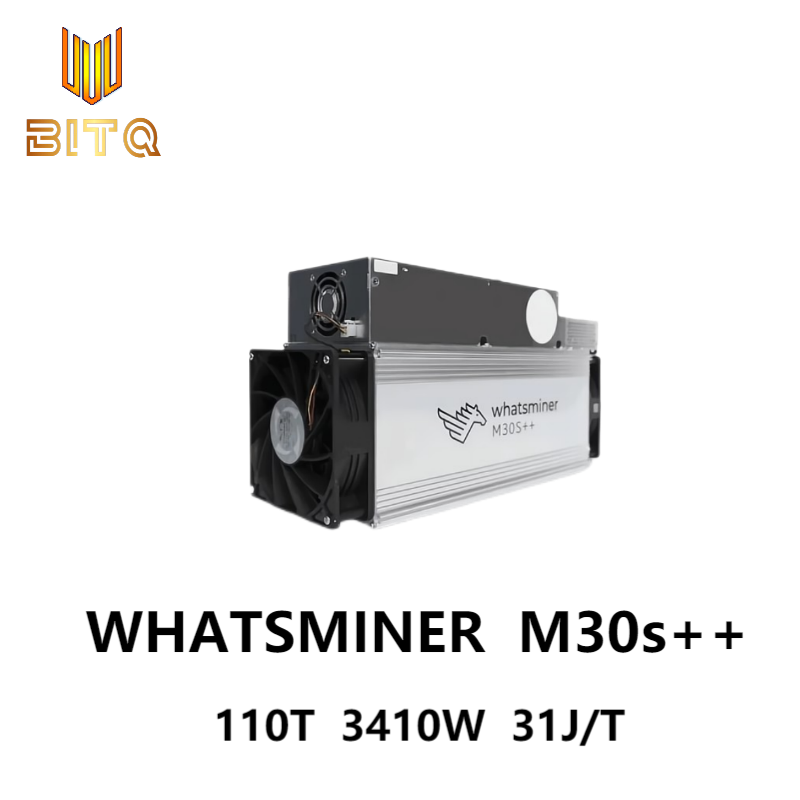 Full New WhatsMiner M30S++ 112/110/108/106Th/s ASIC Miner 3410W Bitcoin BTC Mining With Power Supply SHA256