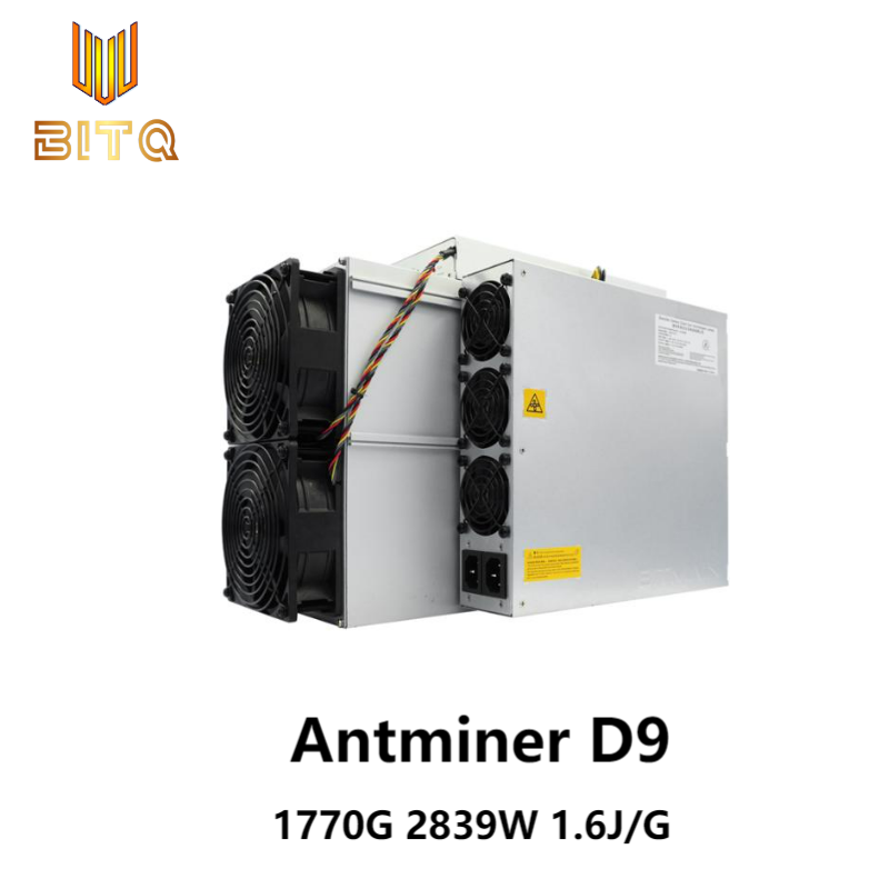 Antminer D9 (1770Gh) from Bitmain Mining X11 Algorithm with a Maximum Hashrate 2839W
