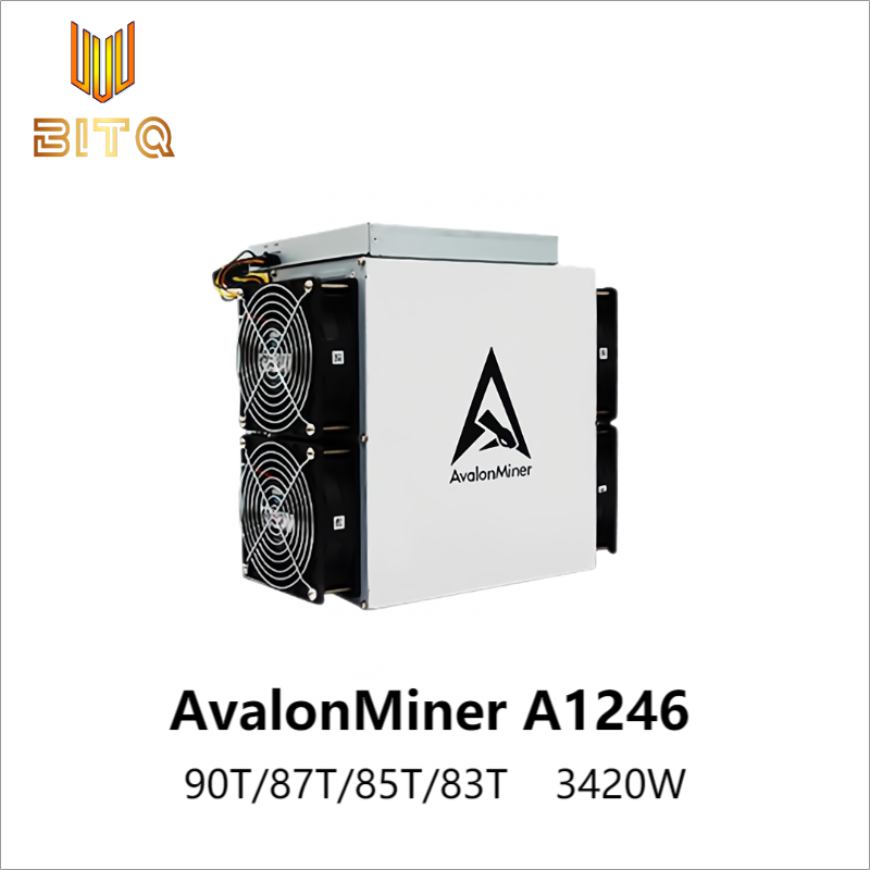 New Avalon 1246  ASIC Miner 90T/87T/85T/83Th/s Option Bitcoin Crypto Miner SHA-256 BTC BCH Mining Machine Than Avalon 1166pro